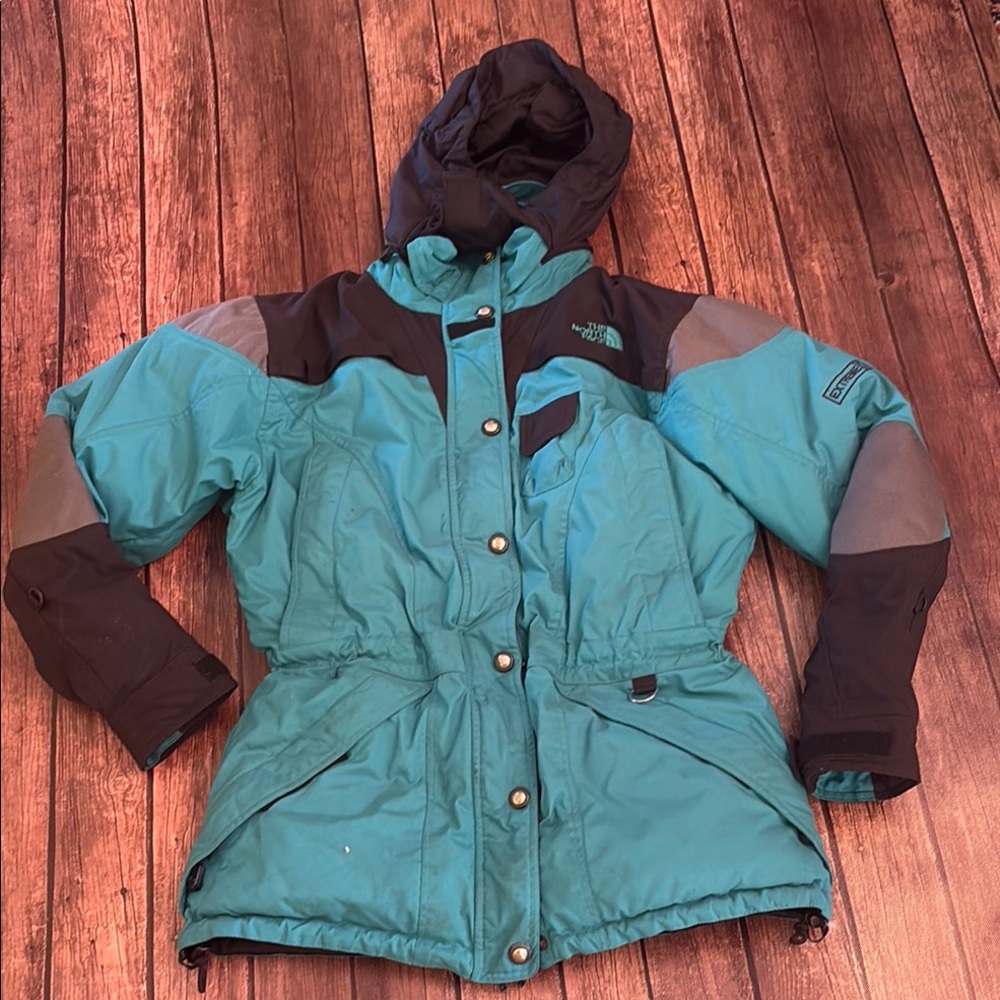 The North Face Extreme Gear Snowboard/Ski Jacket Teal/Black Womens Size 10